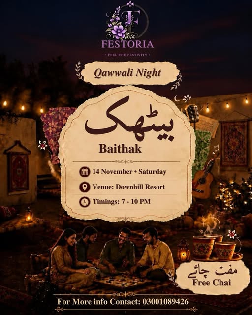 Baithak Qawwali Night poster